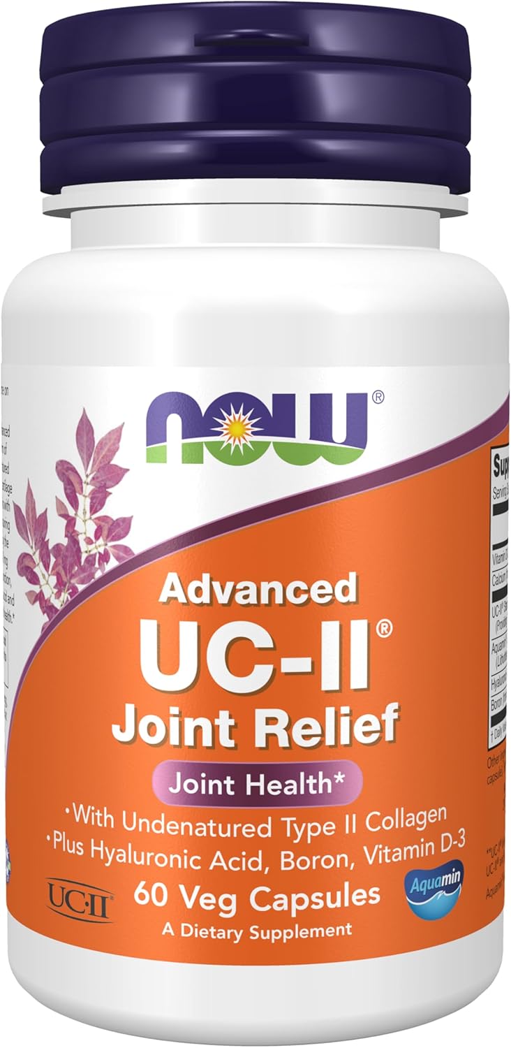 NOW Alivio articular avanzado UC-II 60 cápsulas vegetales