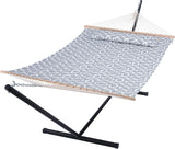 Hamaca Doble Extra Grande SUNCREAT con Soporte y Almohada Extra