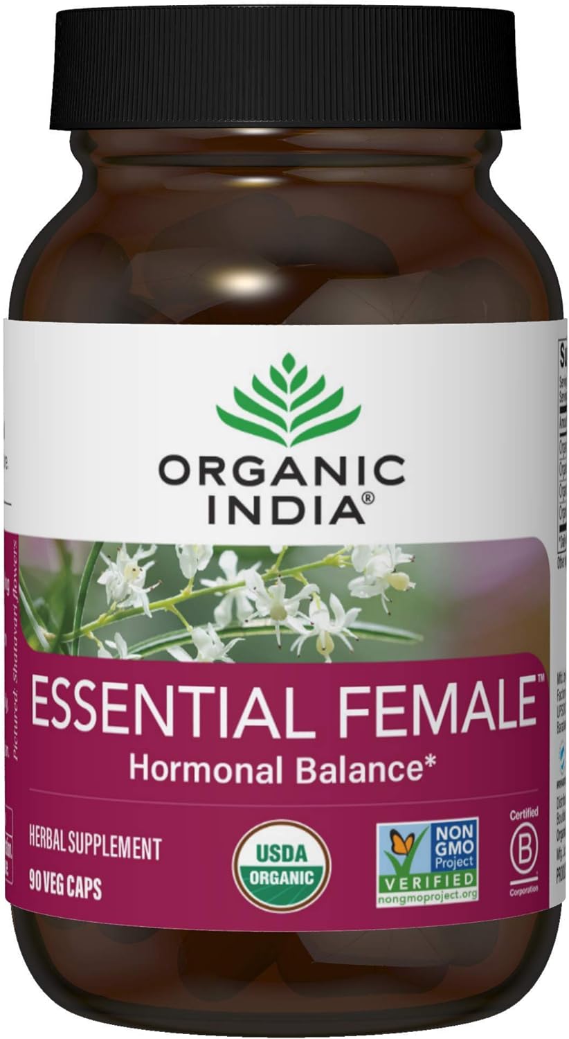 ORGANIC INDIA Suplemento herbario esencial femenino  90 cáp