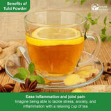 Polvo de Tulsi Orgánico Vitalidad y Bienestar - Ocimum Sanctum