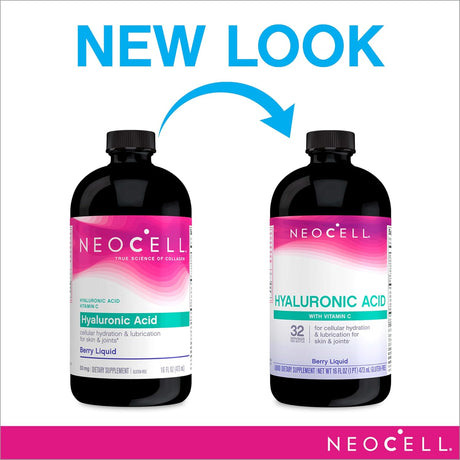 NeoCell Líquido de bayas de ácido hialurónico con vitamina C