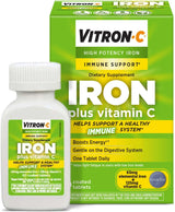 Suplemento Vitron-C de hierro y apoyo inmunológico 60 und