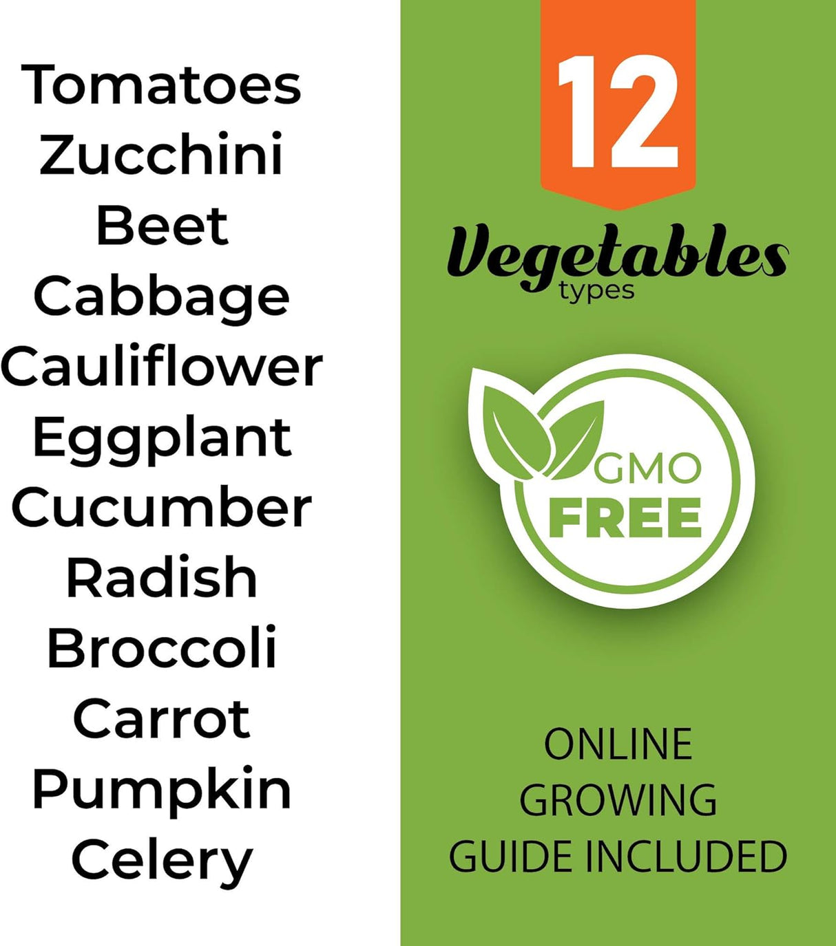 Semillas de Vegetales Herencia - 1000 Semillas No-GMO Survival