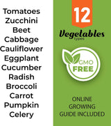 Semillas de Vegetales Herencia - 1000 Semillas No-GMO Survival