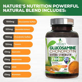 Suplemento Glucosamina condroitina con cúrcuma y MSM  180und