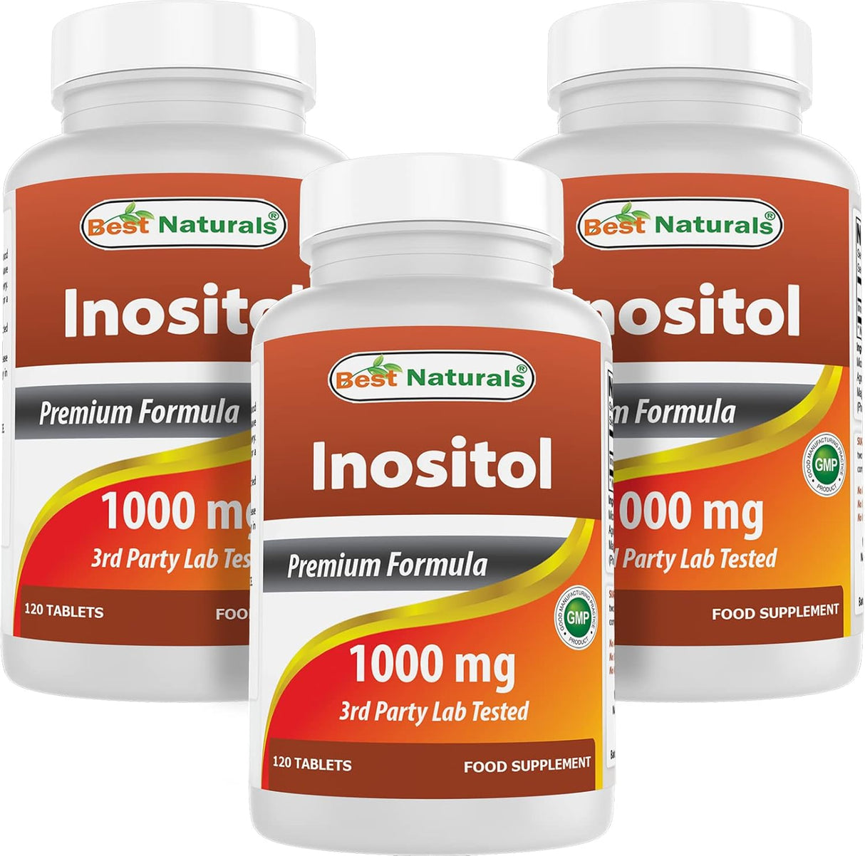 Best Naturals Inositol 1000 mg 120 cápsulas