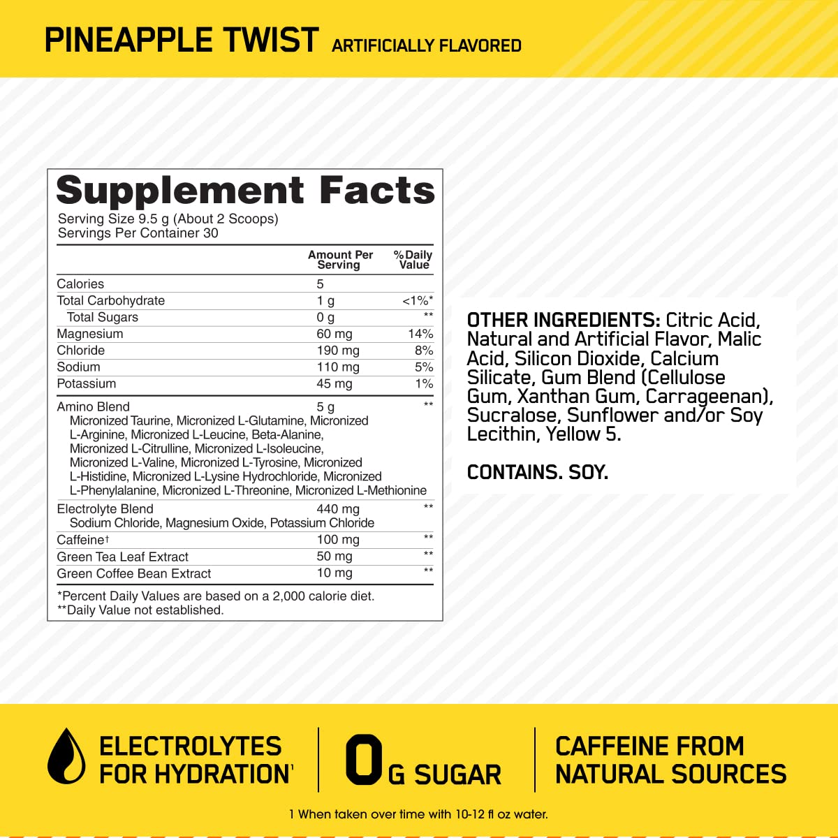 Suplemento Amino Energy Plus Electrolytes con BCAA