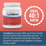 Suplementos Polvo vegano de mioinositol e inositol D-quiro