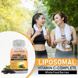 Suplementos Vitamina C liposomal con cápsulas de zinc 180 un