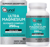 Qunol Magnesio Glicinato Complejo, 250mg, 90 cápsulas