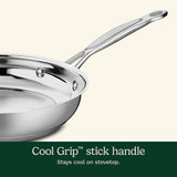 Sartén Abierto Cuisinart 10, Acero Inoxidable, Modelo 722-24