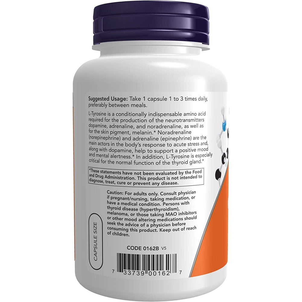 Suplemento L-Tirosina 0.1763 oz  120 cápsulas