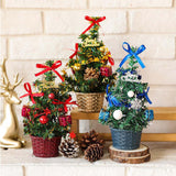 Árbol de Navidad Mini 8 Pulgadas Artificial con Nieve C00157