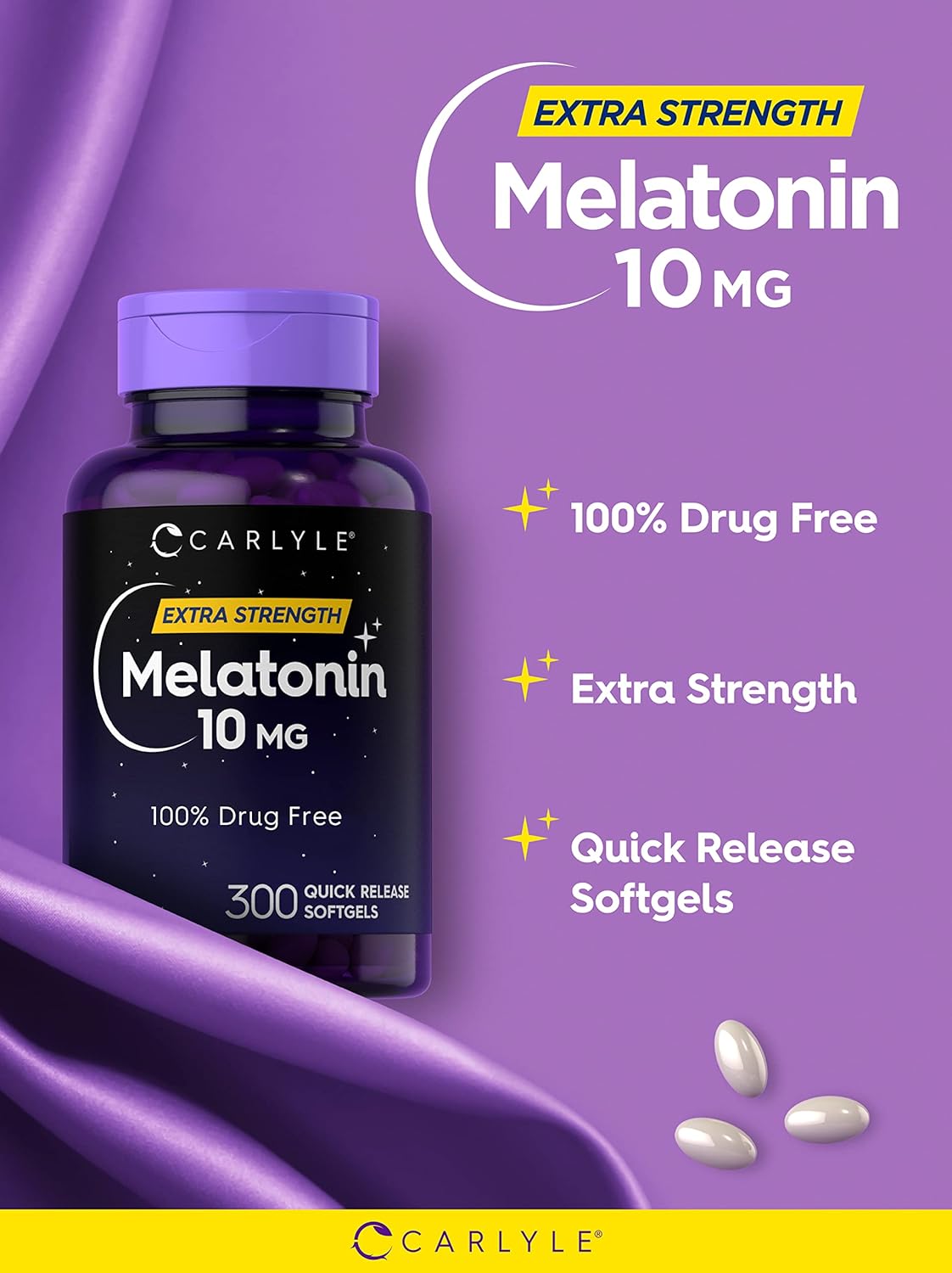 Carlyle slepp nigth 10mg 300 cápsulas blandas  para adulto