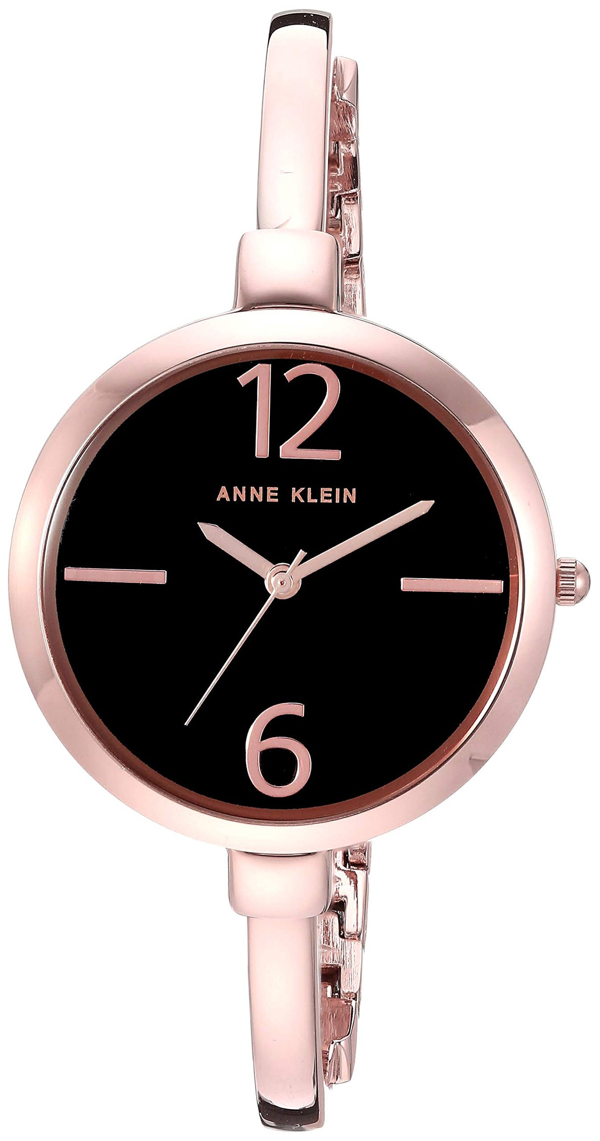 Conjunto de reloj y brazalete con brazalete dorado rosa