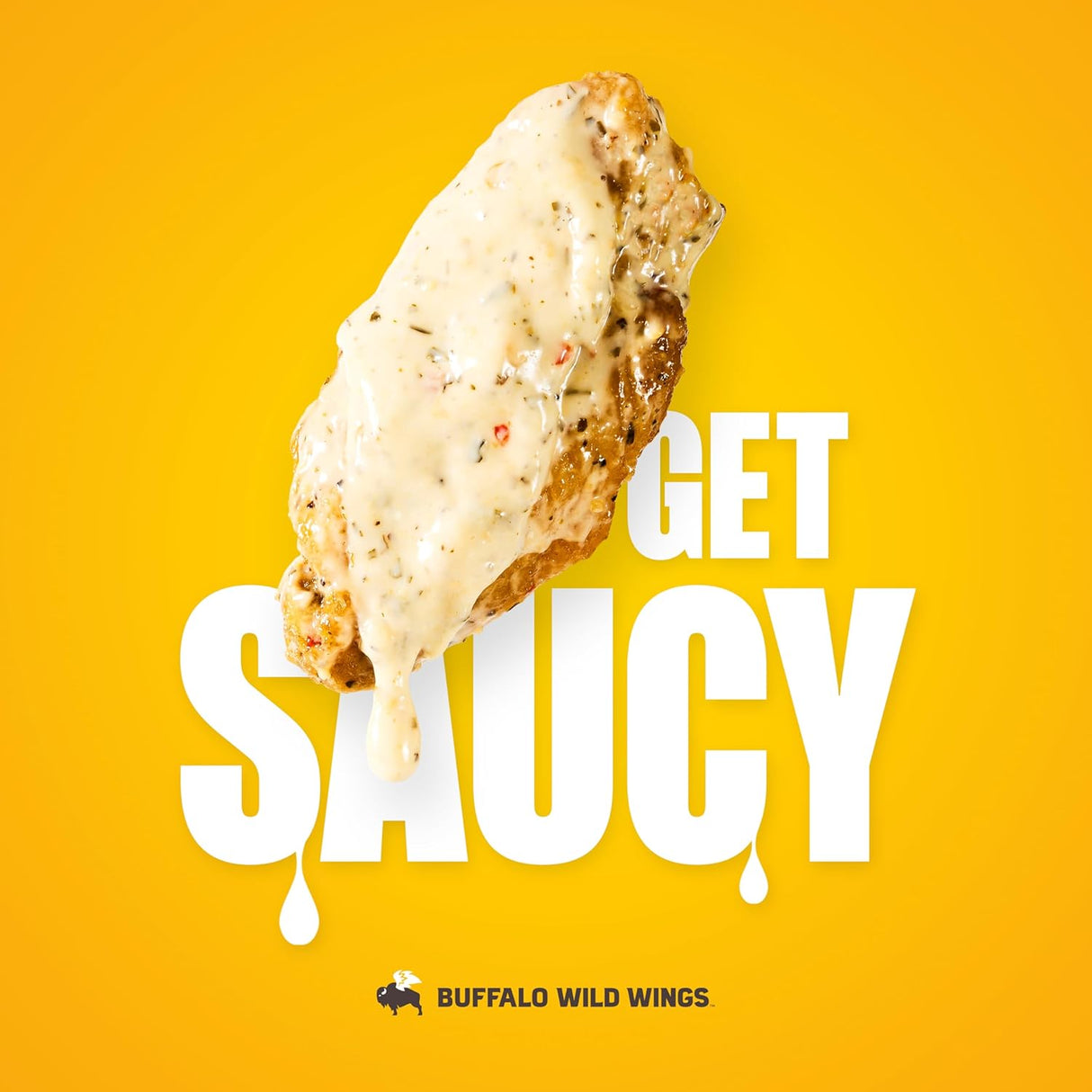 Salsa de Ajo Parmesano Buffalo Wild Wings, 12 fl oz, Sazonador