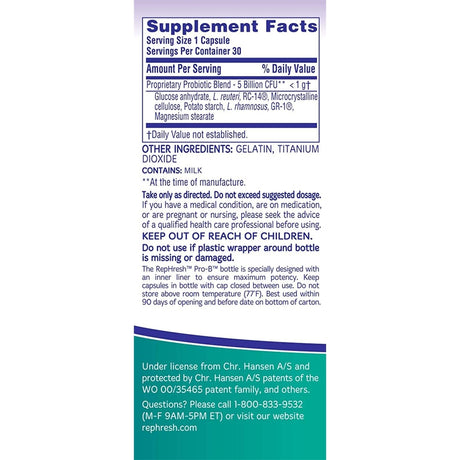 Suplementos Pro-B probiótico femenino 30 cápsulas pack 3