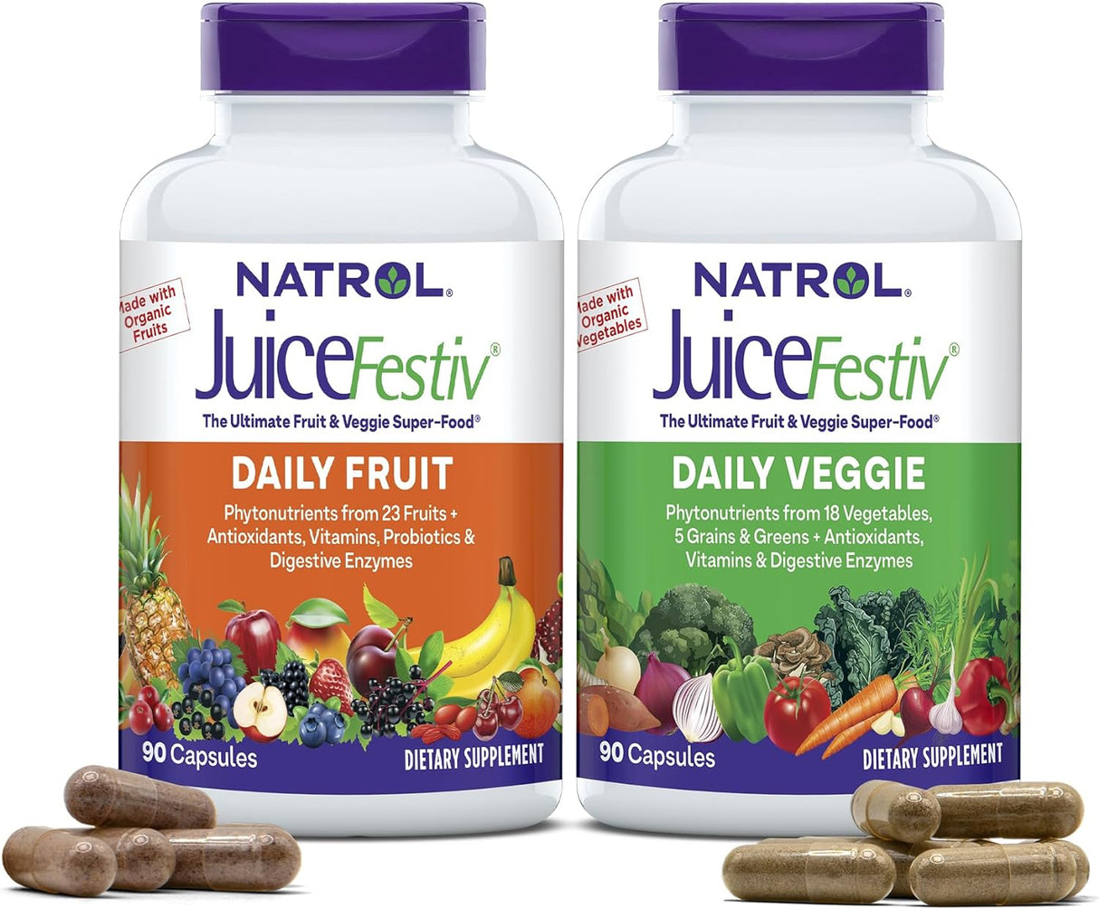 Suplemento de Frutas y Verduras con SelenoExcell, 90 Cápsulas