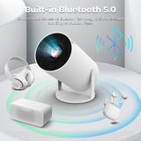 Proyector portátil 4K WIFI 6 Bluetooth, rotación 180°, auto keystone