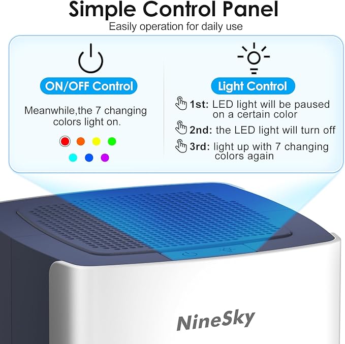 Deshumidificador para el hogar de 300 pies C1 NineSky
