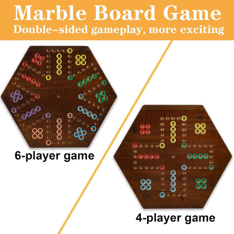 Juego de Mesa Aggravation Wahoo, 2 Lados, 30 Canicas, 4-6 Jugadores