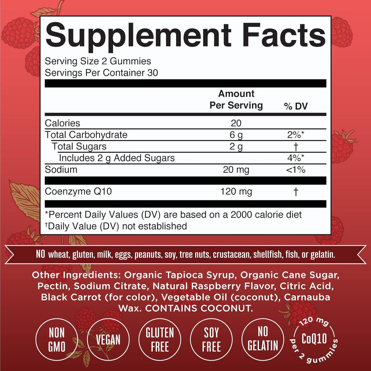 Suplementos Alimenticios CoQ10 para adultos y niños