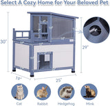 Casa de gato duradera para exteriores resistente Petsfit