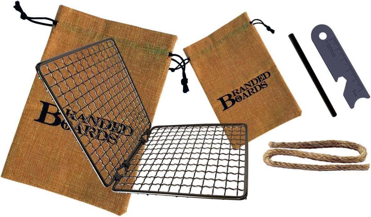 Parrilla de BBQ portátil, tabla de cortar, kit de encendido