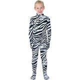 Disfraces de Body enterizo de estilo Zentai talla XL cebra