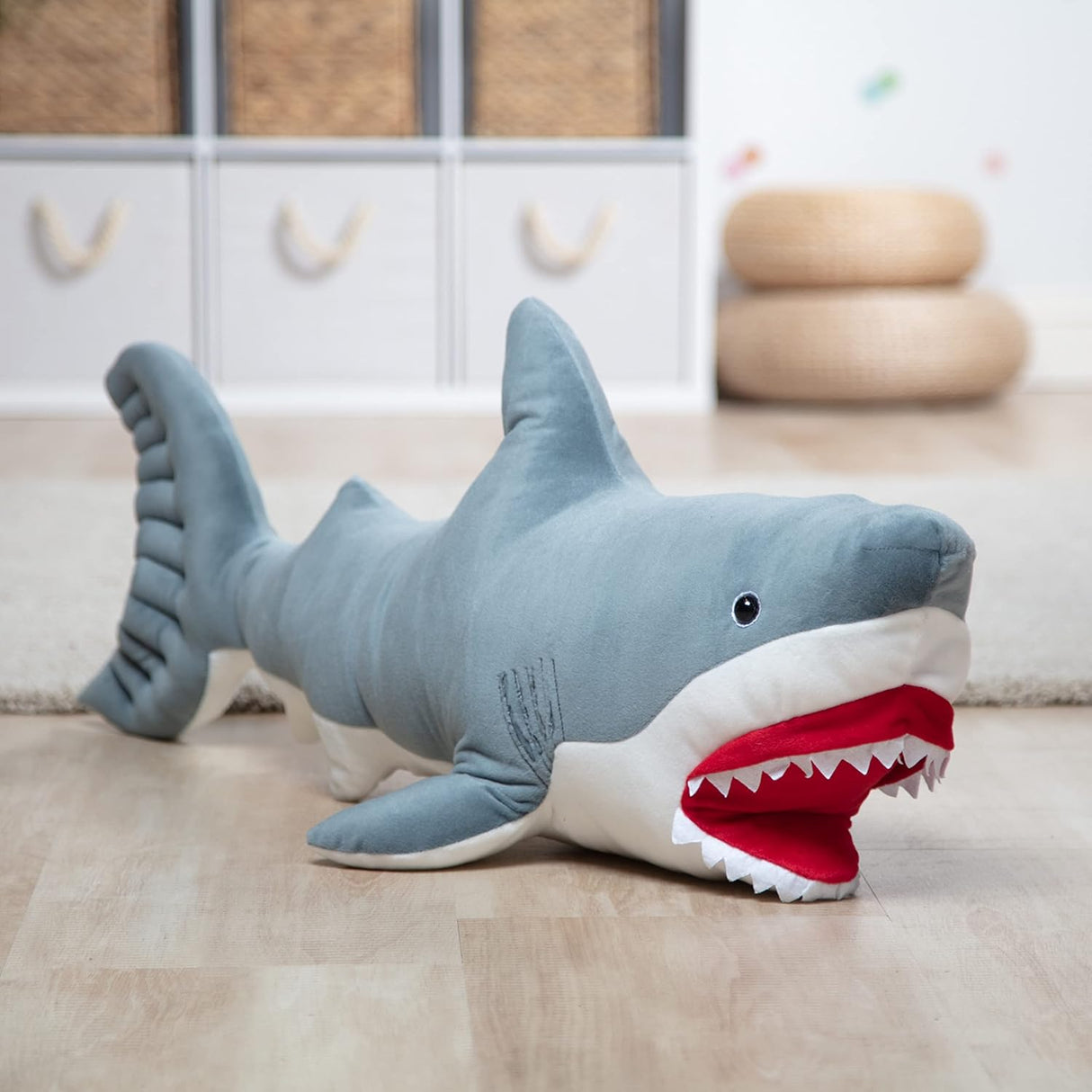 Tiburón Gigante de Peluche - Melissa & Doug, Lifelike 3 pies