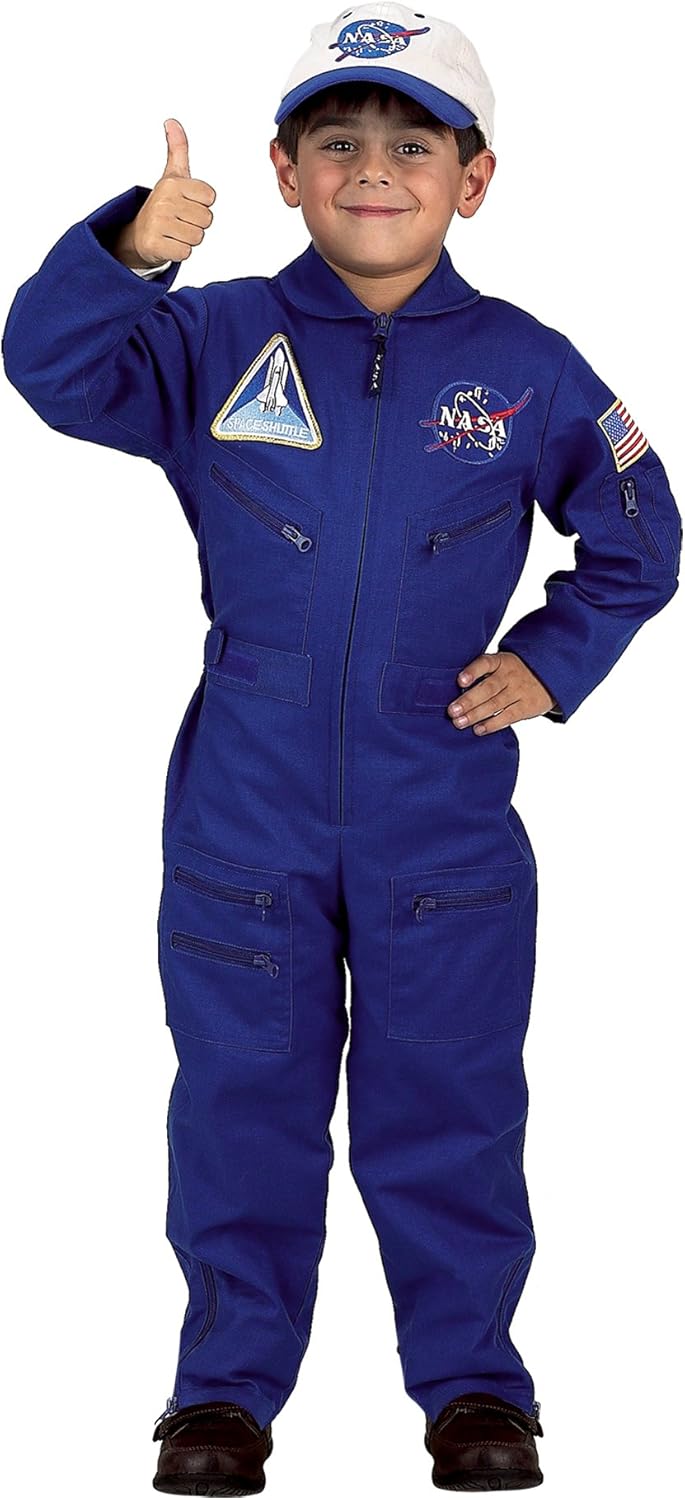 Traje de vuelo Aeromax Jr. NASA con parches, talla 2/3