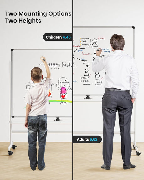 Tablero Blanco Doble Cara VUSIGN 36 x 48, Kit Portátil