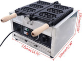 Máquina de Waffles Eléctrica 1500W, Honeycomb, 110V
