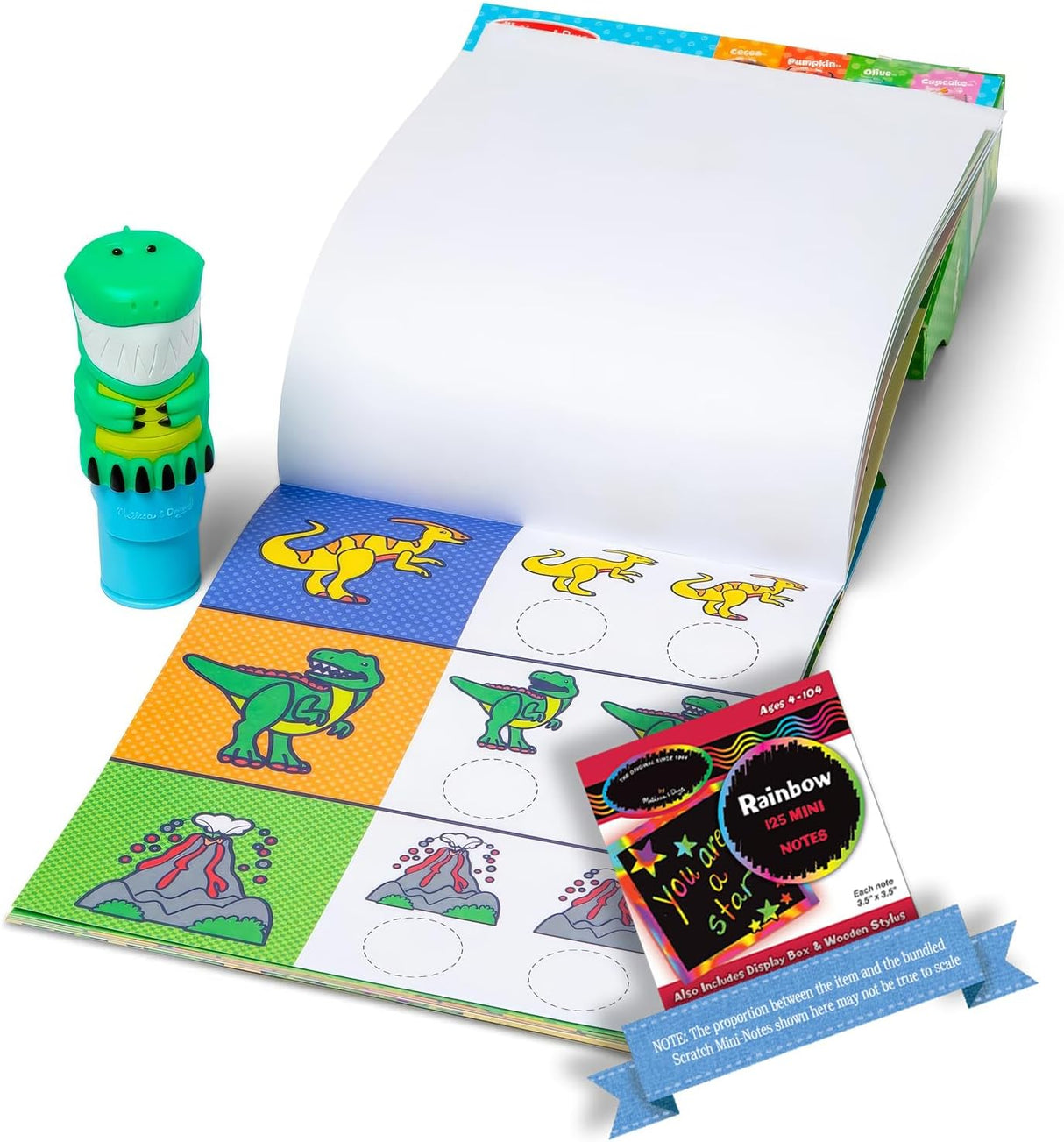 Actividad de Dinosaurios, Melissa & Doug, 32012, Stickers y Pad