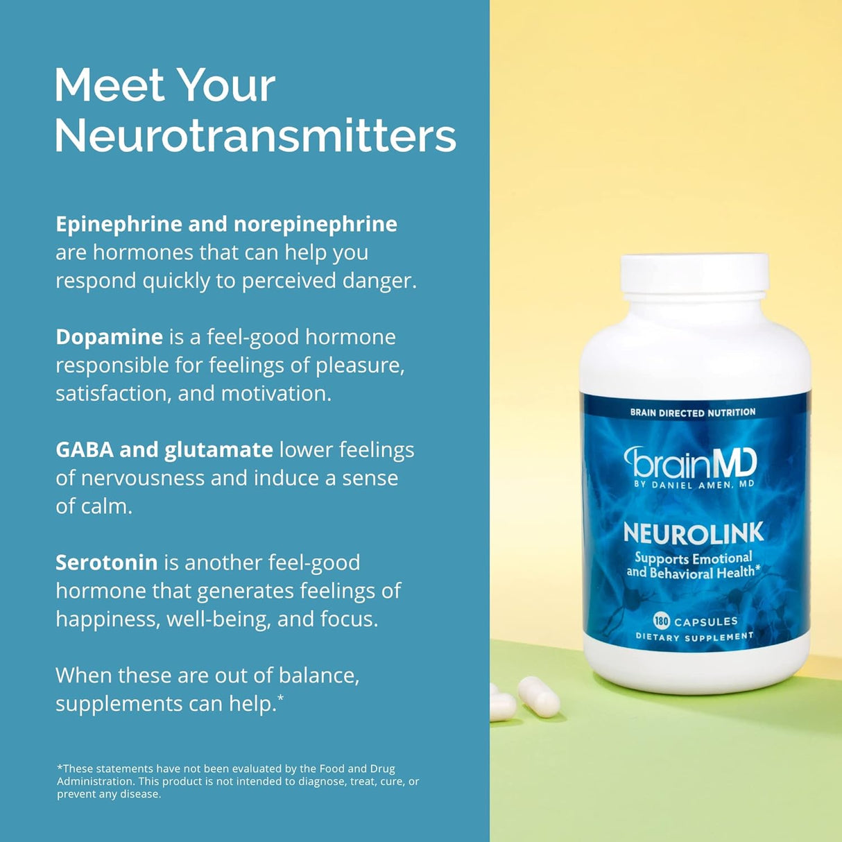Suplemento NeuroLink  180 cáp  Promueve la función cerebral