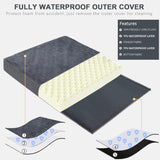 Cama ortopédica para perros MIHIKK, espuma de huevo 42x29 pulgadas