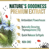 Aceite de Nigella Sativa 1000mg - Natural, Antioxidante, 180 Softgels