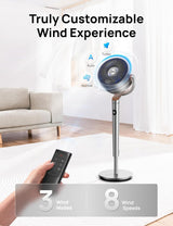 Ventilador de Pie Dreo, Oscilante, 8 Velocidades, PolyFan 502