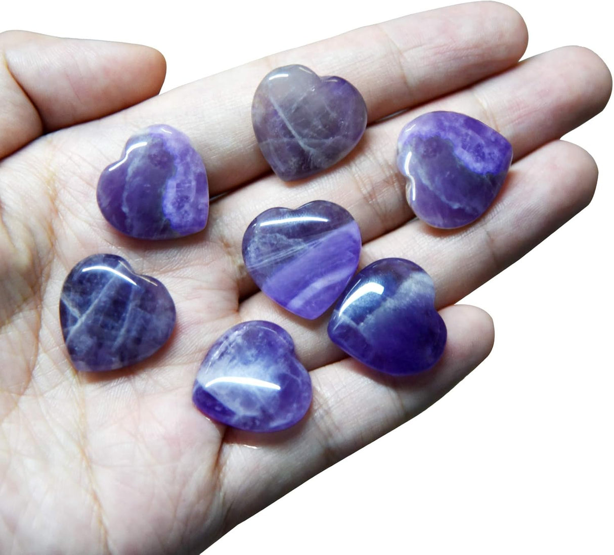 15 paquetes de cristal curativo de 0.8 pulgadas, amatista