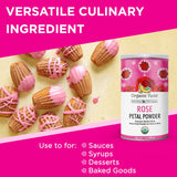 Polvo de Pétalo de Rosa Orgánico para Cocina y Cuidado Facial