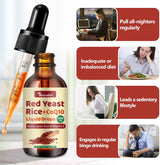 Red Yeast Rice con CoQ10, Orgánico, 1200mg, 2oz, Sin Citrina