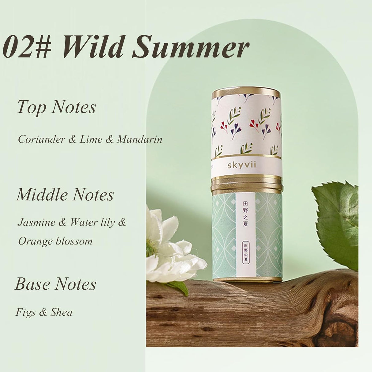 Perfume Sólido Portátil, Natural para Hombres y Mujeres