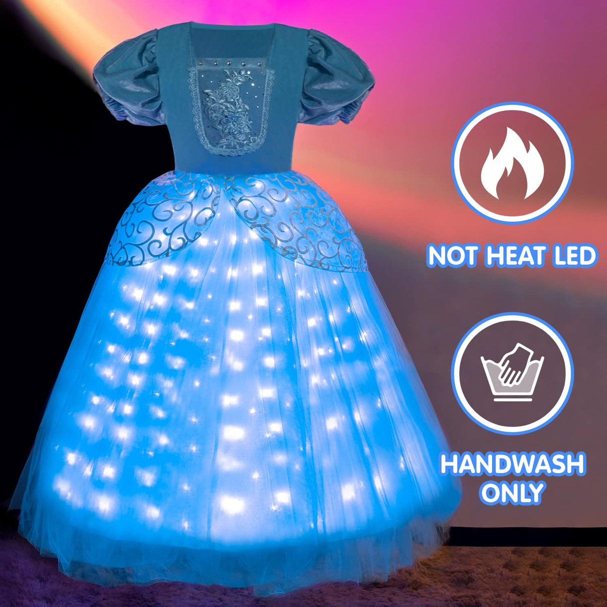 Disfraz de Princesa con Luces Niñas - Vestido Halloween Infantil