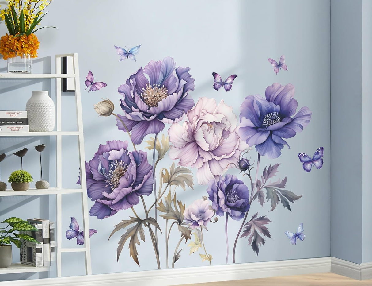 Stickers de Flores y Mariposas 3D - Decoración Infantil