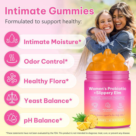 Her Juicy Feminine Probióticos Gummies para Mujeres, 60 unidades