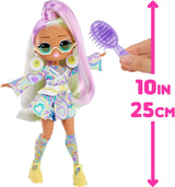 Muñeca de moda con cabello que cambia de color y sorpresas