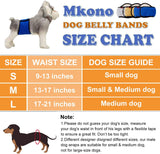 Mkono Pañales lavables para perros machos para perros pequeños y medianos (paquete de 3)