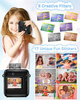 Cámara Instantánea Dual para Niños, 48MP, 1080P, Regalo Navidad