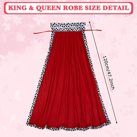 Disfraces  2 piezas de bata de tamaño King talla