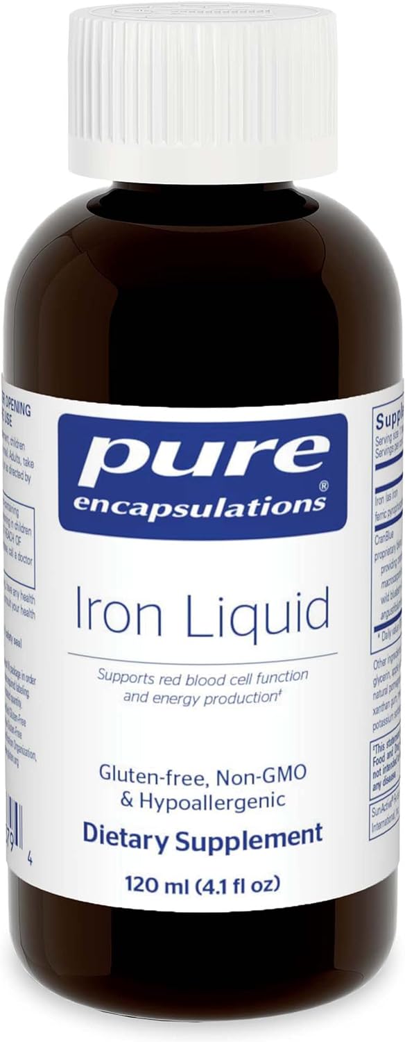 Suplementos Pure Encapsulations Líquido de hierro 4.1 onzas